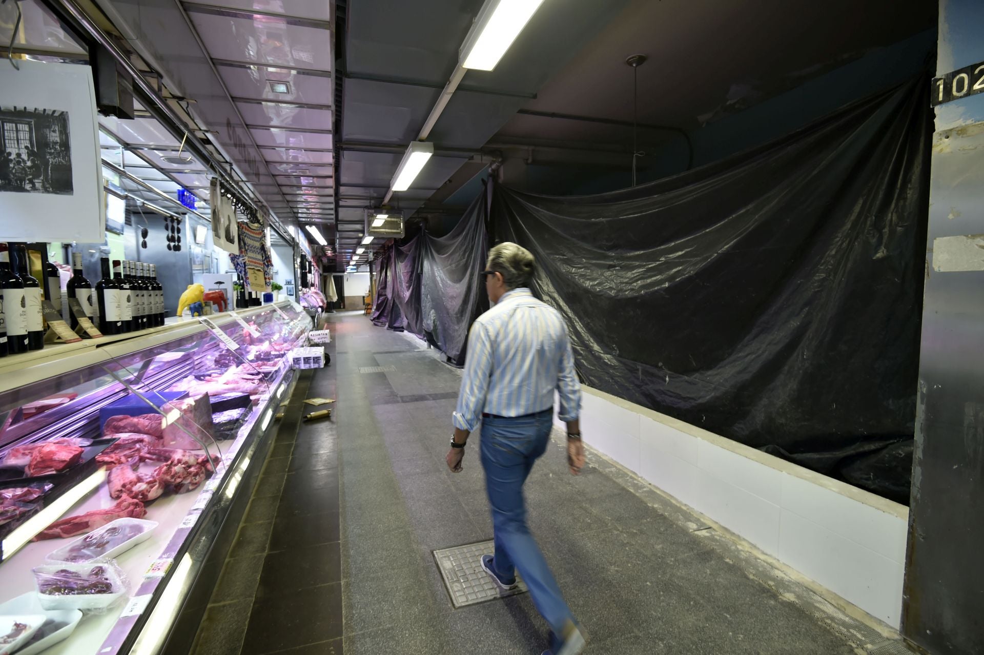Las imágenes de las obras en el Mercado de Verónicas de Murcia