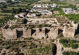 Vista aérea del Castillejo de Monteagudo.