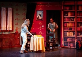 El Langui, en escena.