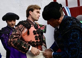Víctor Acebo, en la pasada Feria de Murcia, antes de hacer el paseíllo.