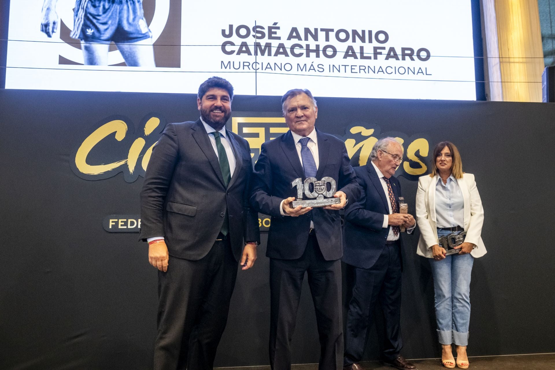 Gala del centenario de la Federación de Fútbol de la Región de Murcia, en imágenes