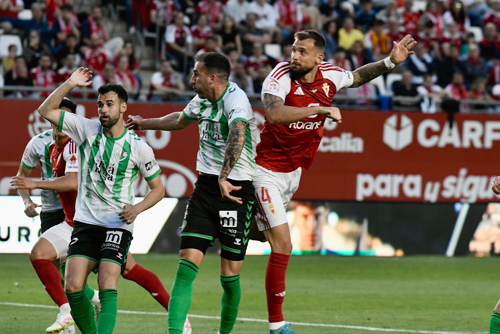 El empate del Real Murcia contra el Antequera, en imágenes