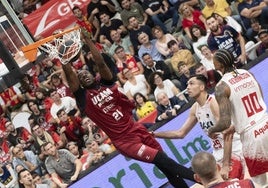 Mate de Moussa Diagne en el último UCAM-Manresa.