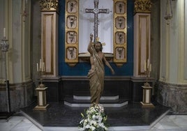 Nuestro Padre Jesús Resucitado, en la capilla de la cofradía.
