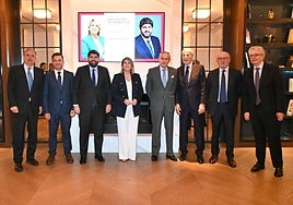 Noelia Arroyo y López Miras, este martes, en el encuentro informativo de Europa Press celebrado en Madrid