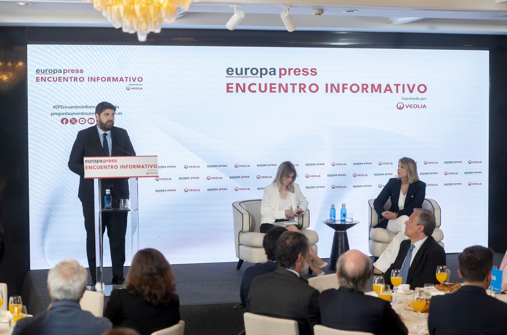 Las imágenes de Noelia Arroyo en el encuentro informativo de Europa Press celebrado en Madrid