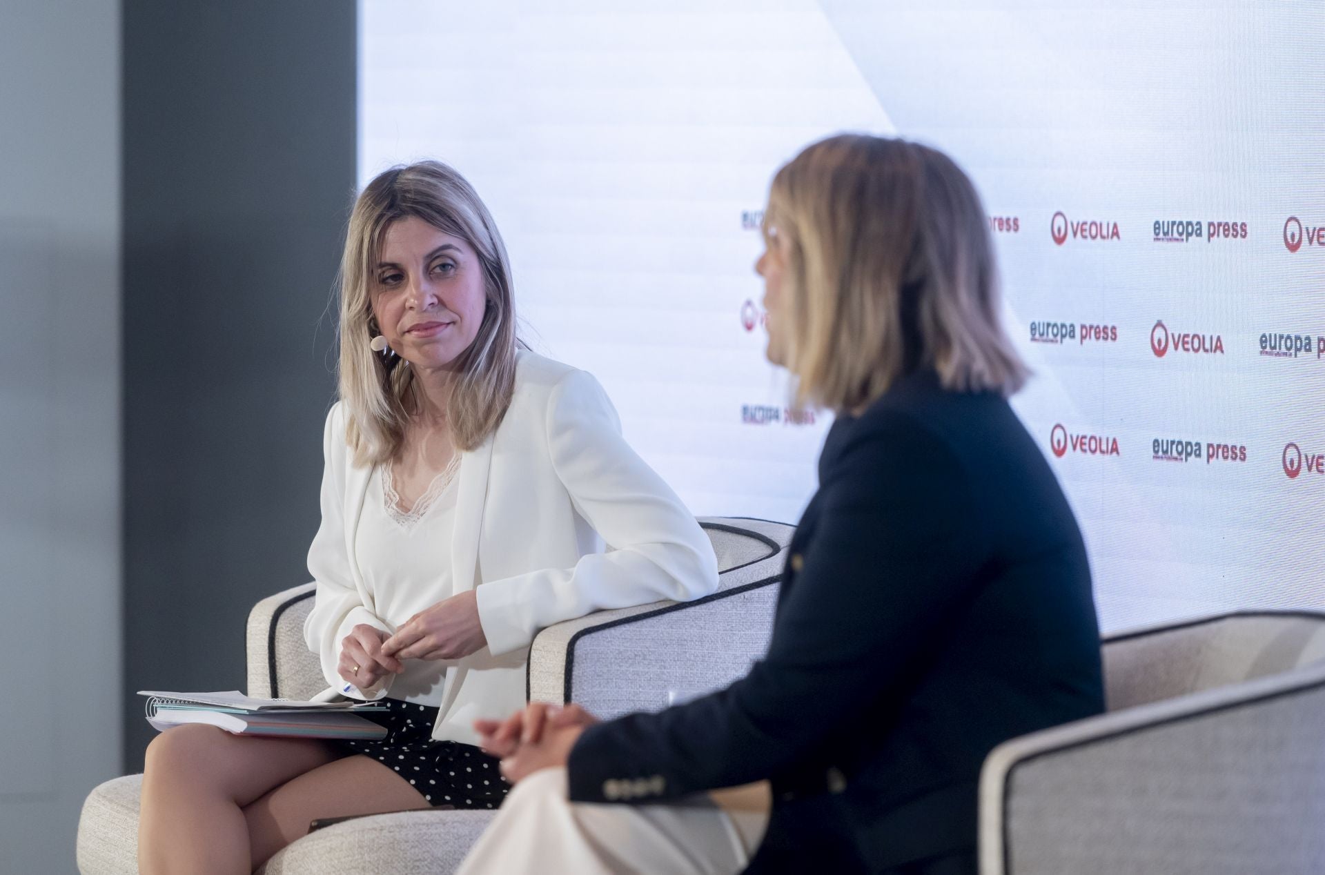 Las imágenes de Noelia Arroyo en el encuentro informativo de Europa Press celebrado en Madrid
