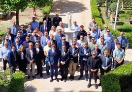 Miembros del UCAM Business Club antes de la celebración del evento.