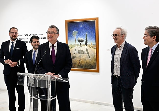 José Guillén, Diego Avilés, José Ballesta, Jorge Fin y Jesús Pacheco, este miércoles.