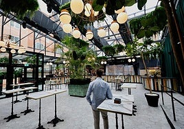 Estado actual de El Invernadero, tras cuatro semanas de trabajos y con otras cuatro semanas aún pendientes.