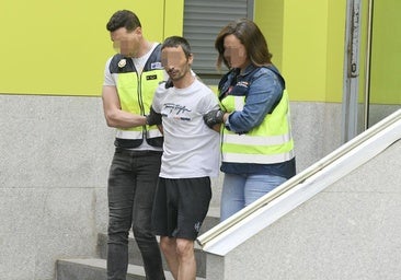 El detenido, este miércoles, en las dependencias policiales de Cartagena.