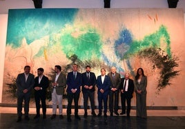 El Centro Cultural Las Claras Fundación Cajarmurcia inauguró ayer una exposición antológica dedicada al artista en su 80 cumpleaños