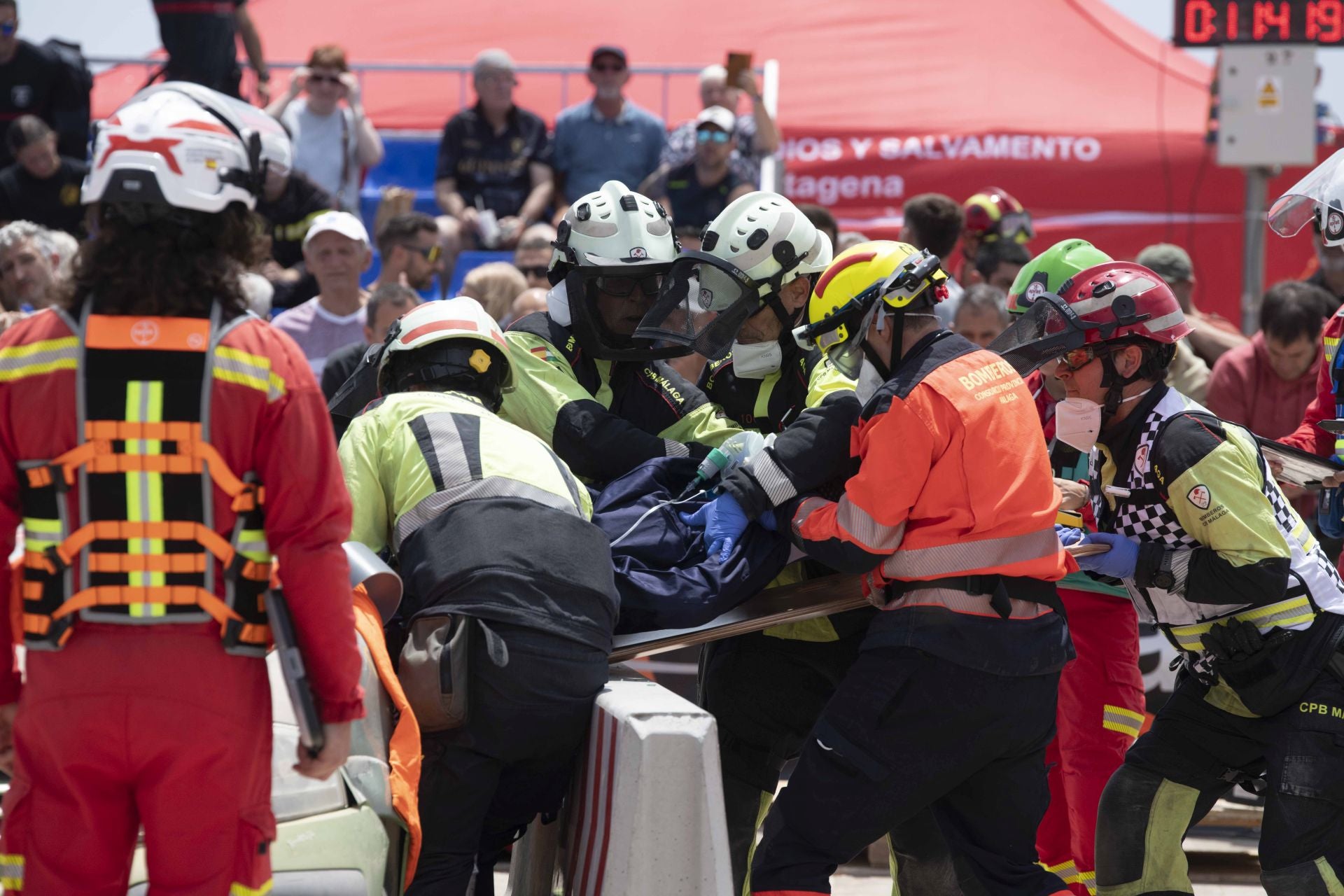 XIX Encuentro Nacional de Rescate en Accidentes de Tráfico y Trauma en Cartagena, en imágenes
