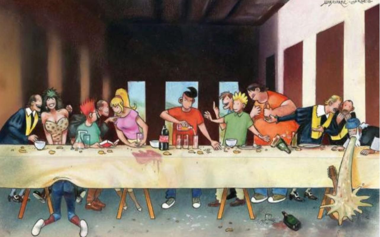 'La última cena', de Da Vinci.