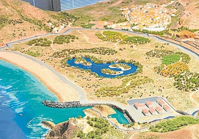 Recreación del proyecto para la bahía de Portmán.