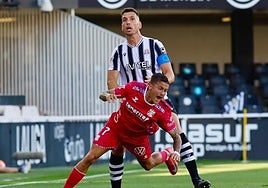 Alcalá, en el partido contra el Tenerife.