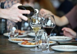 Copas de vino de la Región de Murcia en una imagen de archivo.