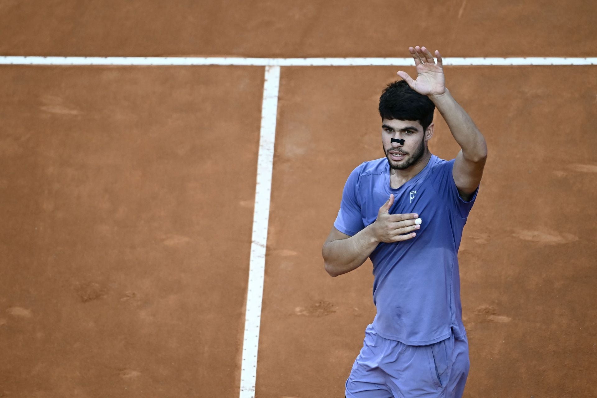 La final de Roma entre Carlos Alcaraz y Jannik Sinner, en imágenes