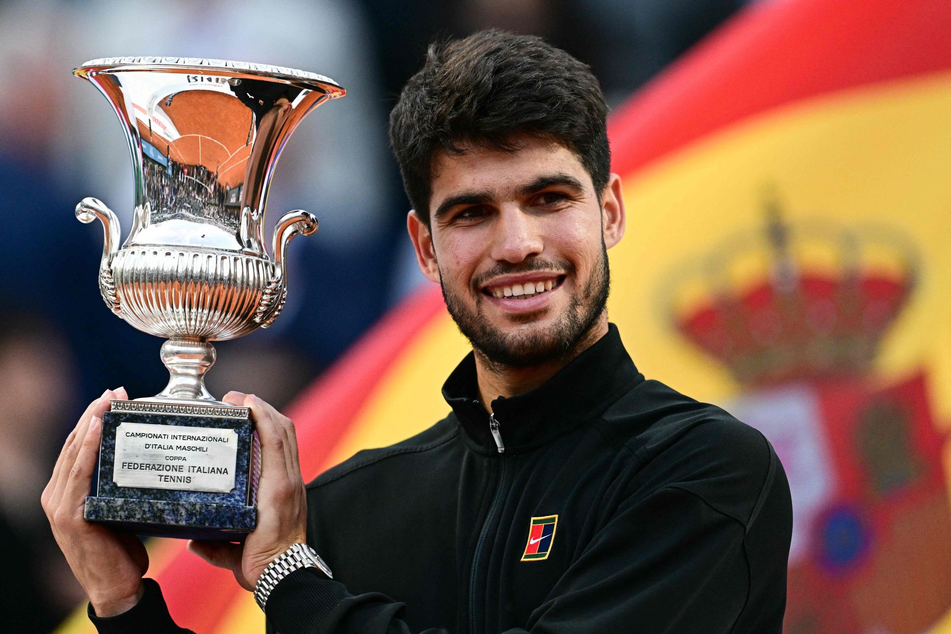 La final de Roma entre Carlos Alcaraz y Jannik Sinner, en imágenes