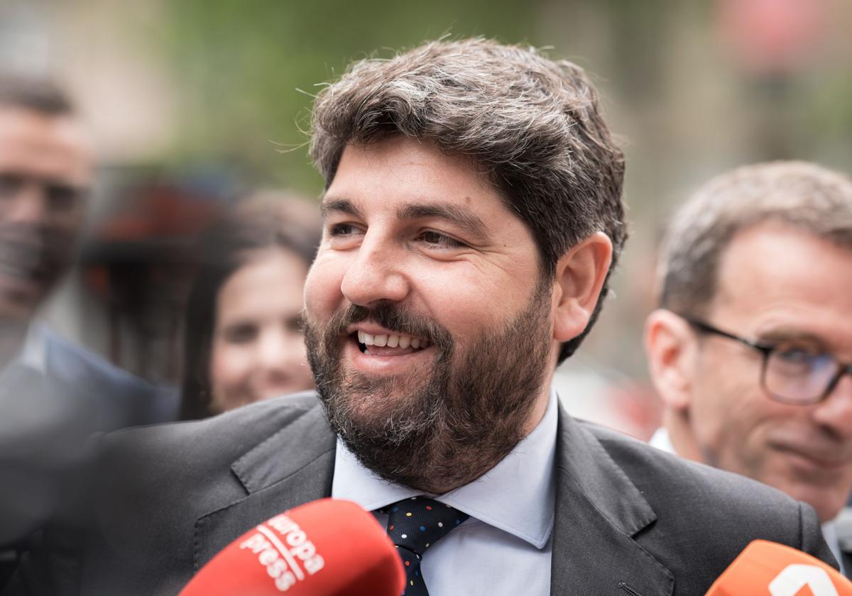 López Miras, en la Junta Directiva Nacional del PP, este lunes.