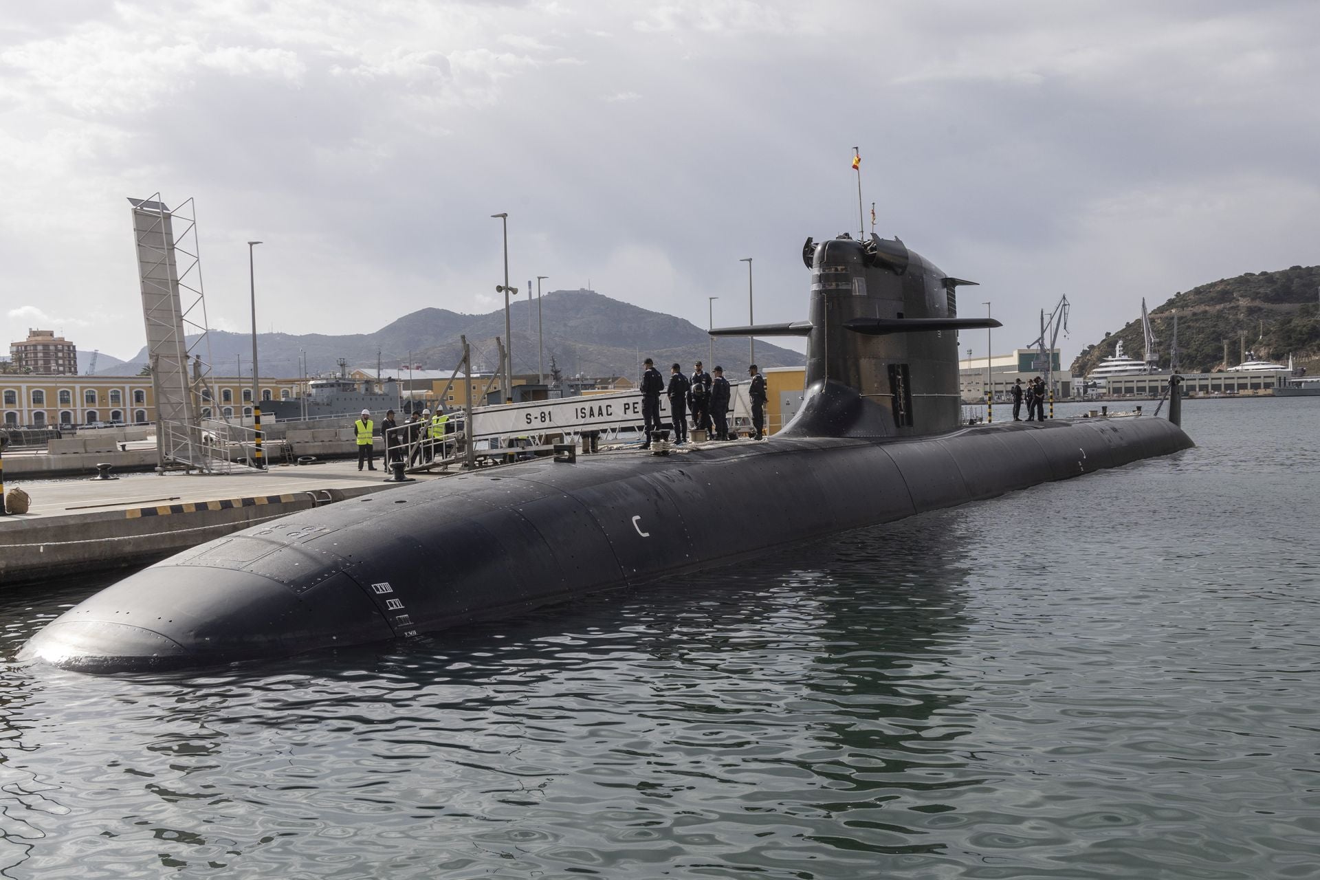 Las imágenes del Rey Felipe en el submarino S-81