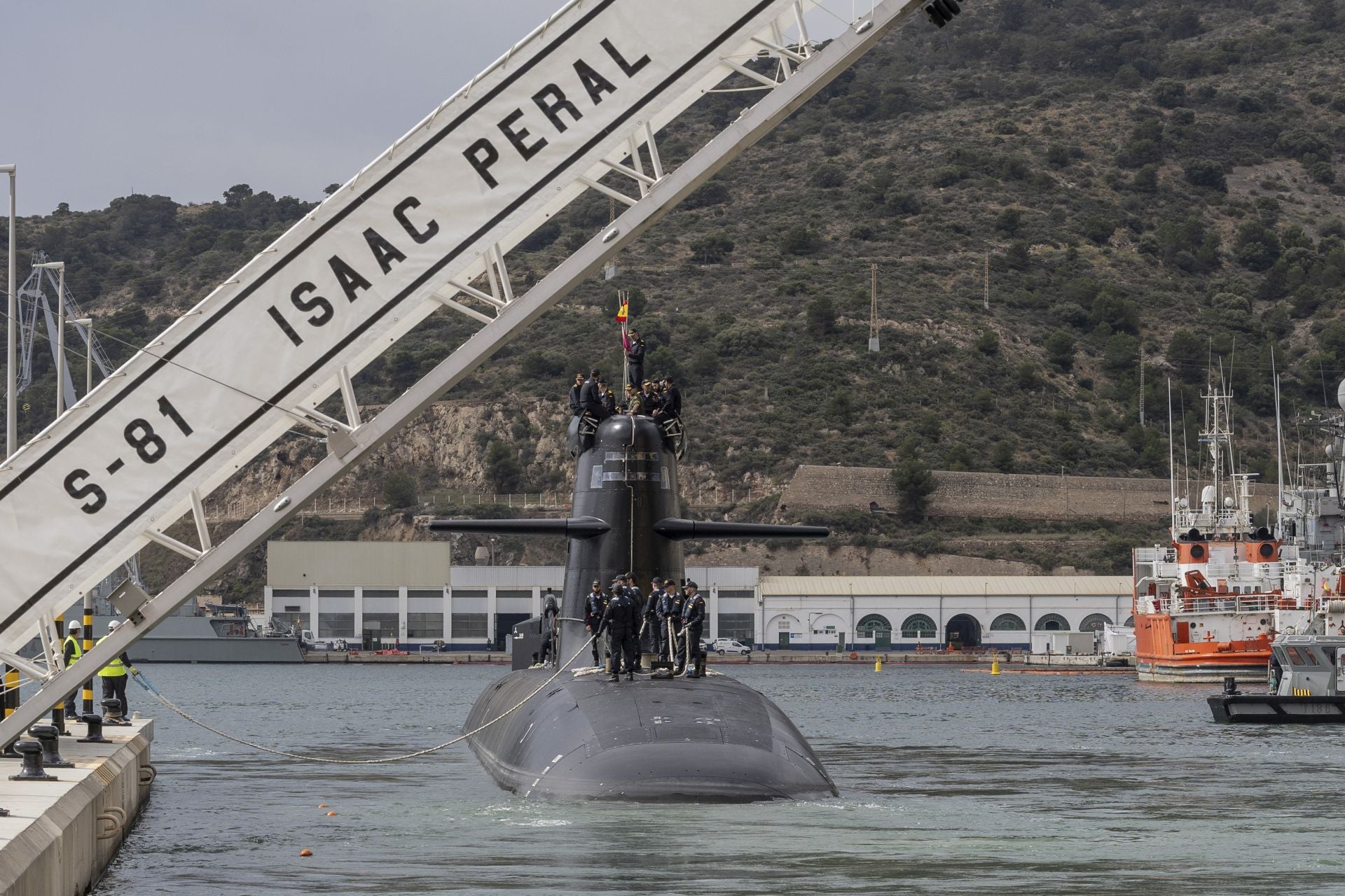 Las imágenes del Rey Felipe en el submarino S-81