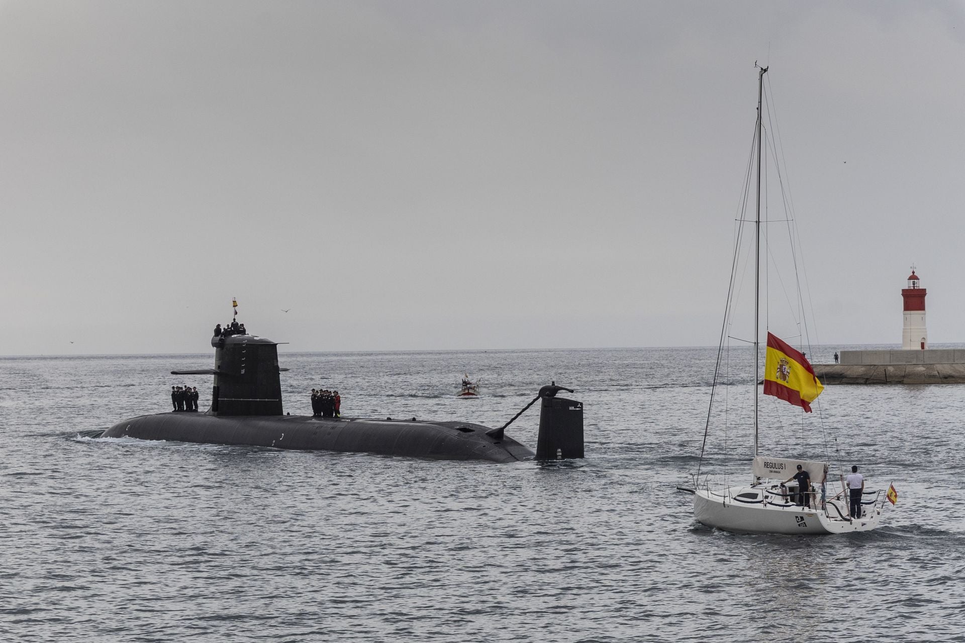 Las imágenes del Rey Felipe en el submarino S-81