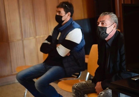 Rafael Aguilera y Antonio Martínez, en un juicio ante la Audiencia Provincial en 2021.
