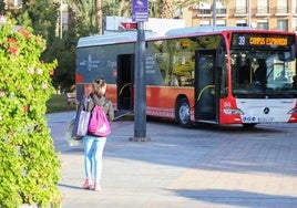Uno de los autobuses públicos de la nueva flota de Murcia.