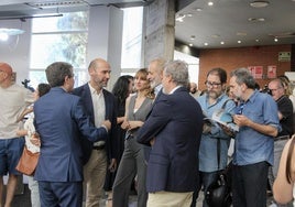 Un momento del acto de presentación de 'Tierra', este miércoles en el Centro de Artesanía de Murcia.