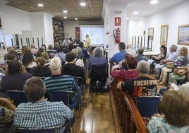 Asamblea de la Junta por la Defensa de la Sanidad Pública, este jueves.