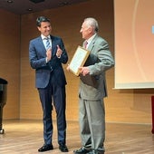 José Ángel Alfonso y Aurelio Luna, ayer, durante el acto.