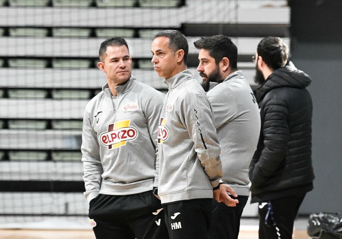 Josan González, en un entrenamiento de ElPozo.