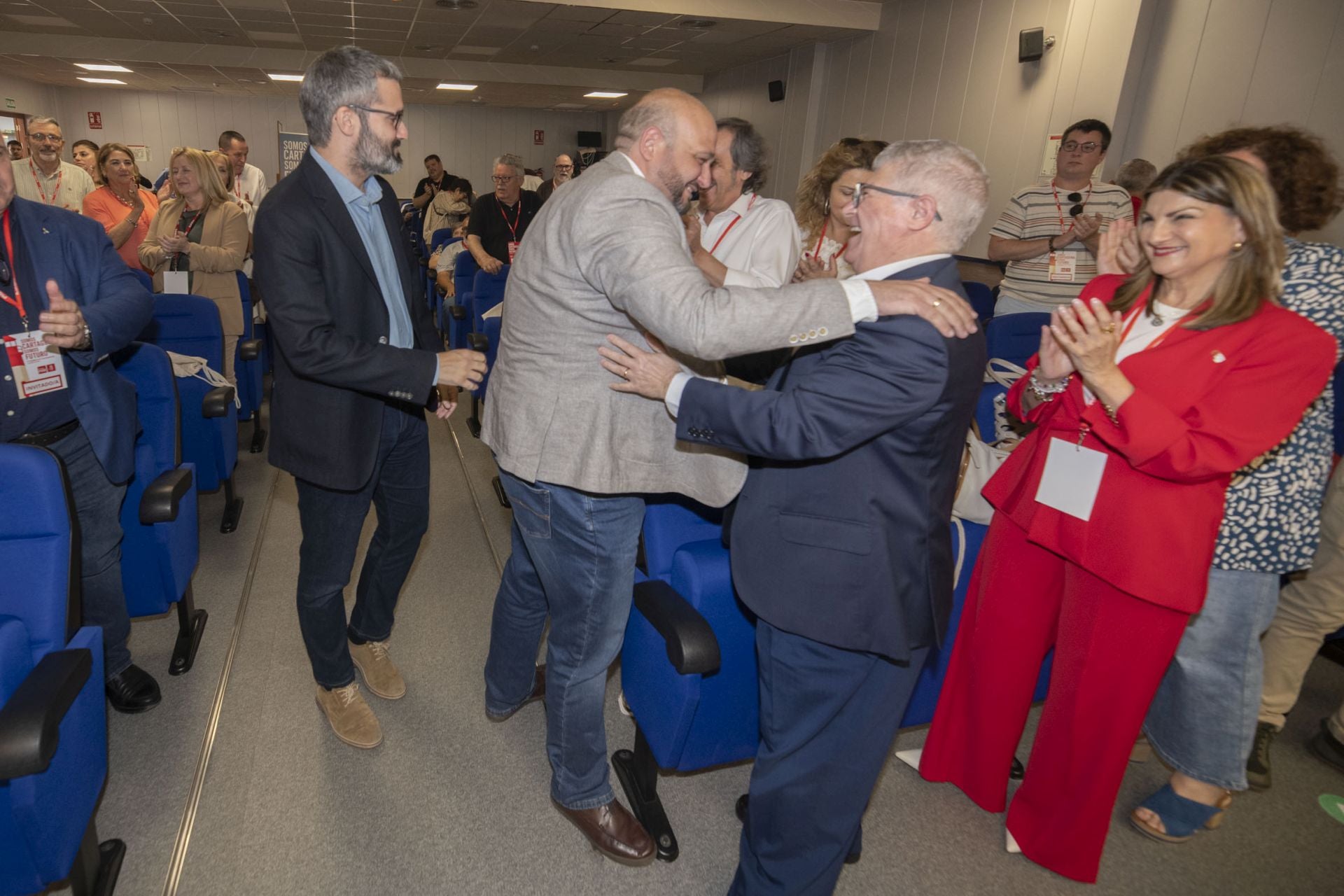 En imágenes, la reelección de Manolo Torres como secretario general del PSOE en Cartagena