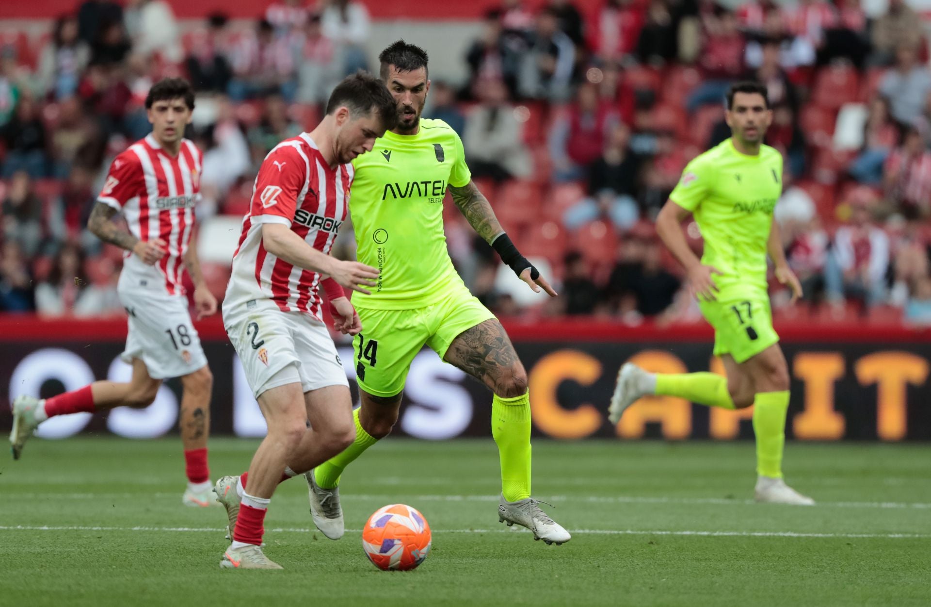 El Sporting-Cartagena (3-2), en imágenes