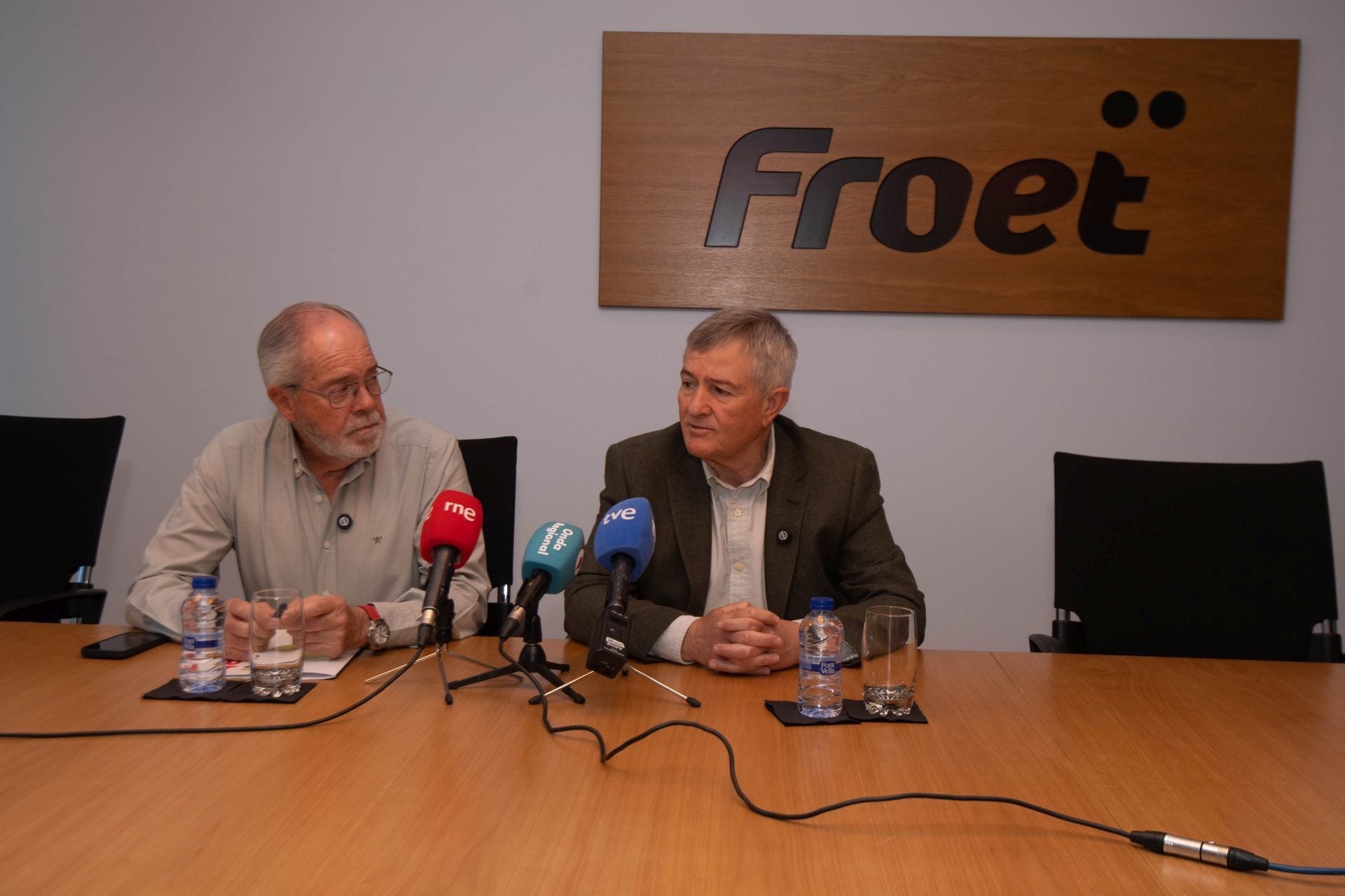Manuel Pérezcarro y Pedro Díaz, este martes, en rueda de prensa.