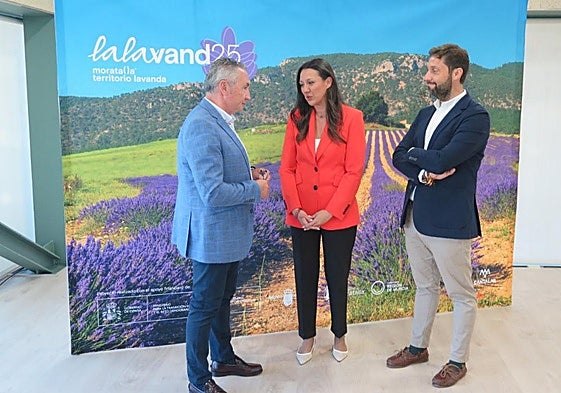 Juan Soria, Carmen Conesa y Juan Francisco Martínez, ayer.