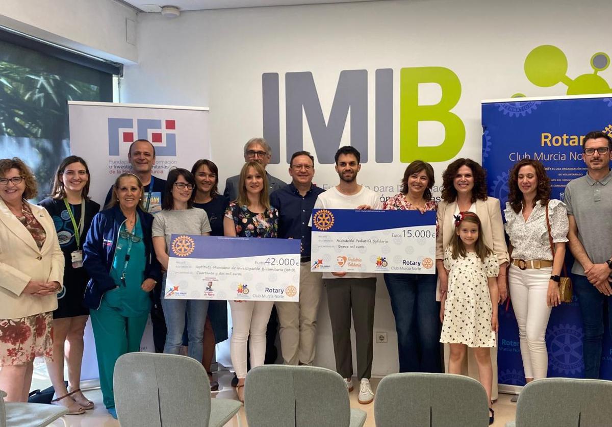 Rotary club murcia norte recauda 57. 000 euros para pediatría solidaria y los pasitos de nora | la verdad