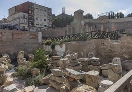 Imagen de archivo del pórtico del Teatro Romano.
