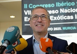 El secretario de Estado de Medio Ambiente, Hugo Morán, este miércoles en el VII Congreso Nacional sobre Especies Exóticas Invasoras.