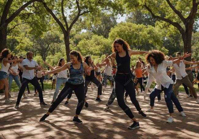 Clase de aero-dance.