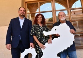 Mario Cervera, Teresa Vicente y Miguel Ángel Esteve, este jueves.