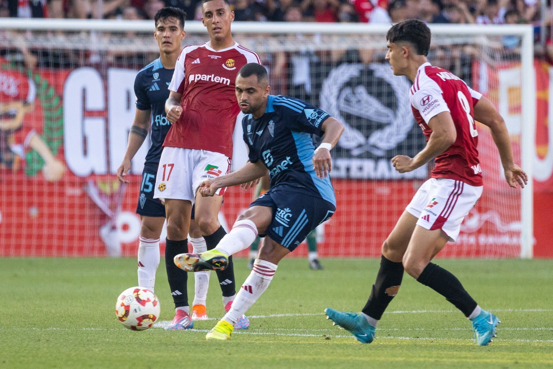 El empate del Real Murcia contra el Nàstic, en imágenes