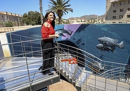 Muralla del Mar.Residente en su Fuente Álamo natal, Juana María Valcárcel Conesa trabaja a caballo entre Murcia y Cartagena.