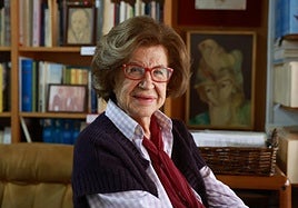 Dionisia García, en su casa de Murcia.