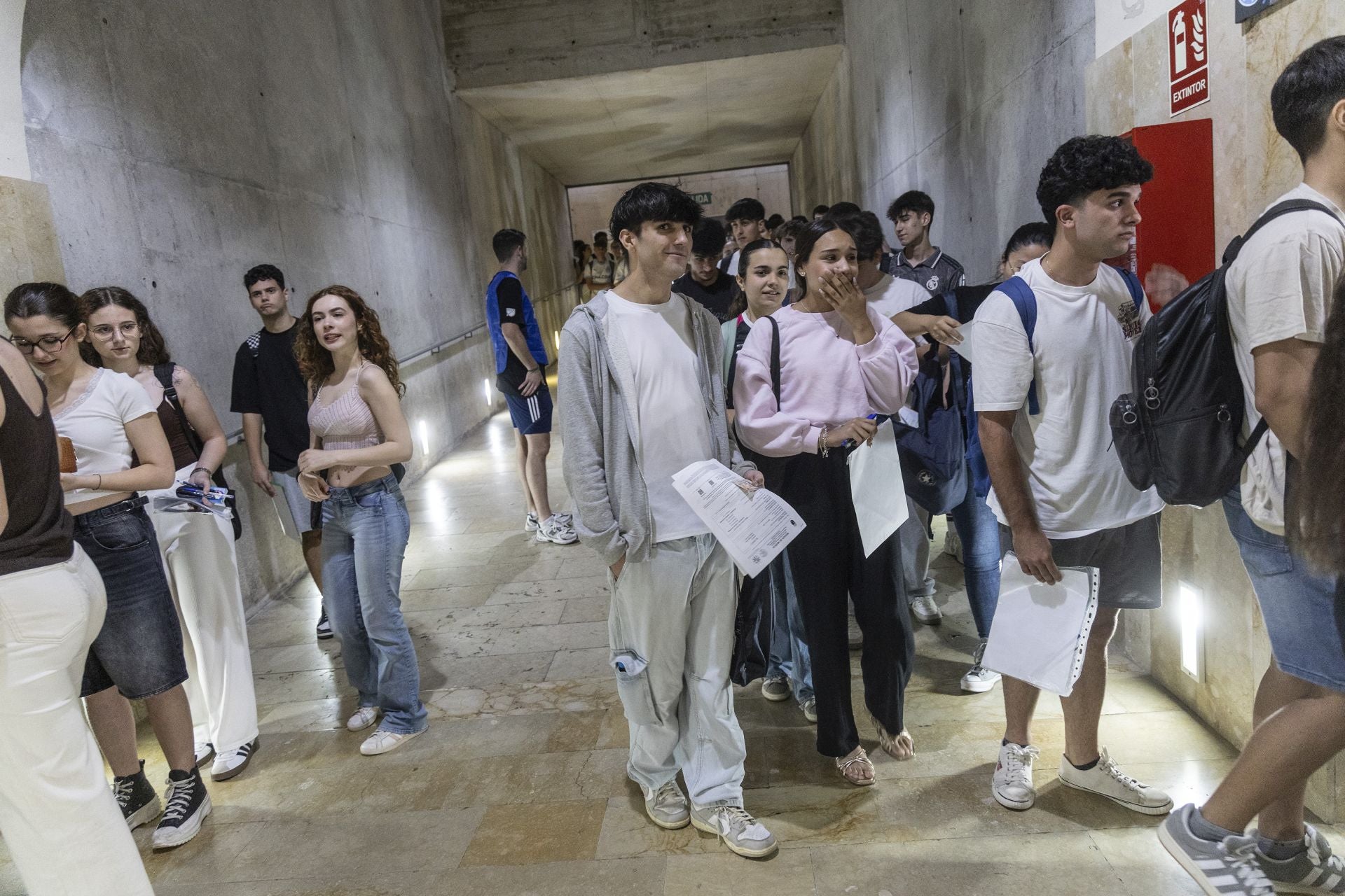 Los alumnos de la Región de Murcia afrontan los primeros exámenes de la PAU, en imágenes