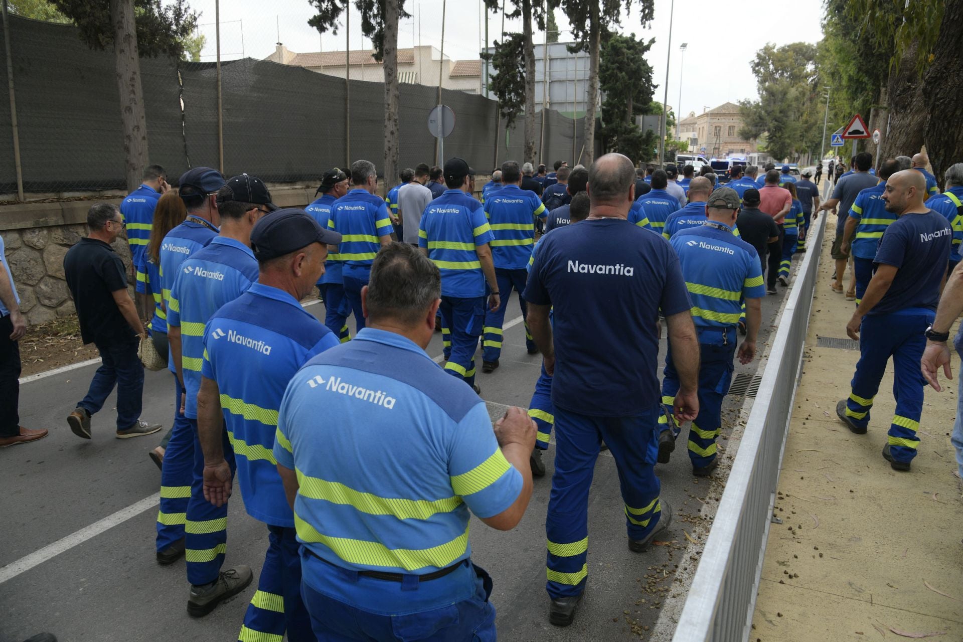 La manifestación de los trabajadores de Navantia, en imágenes