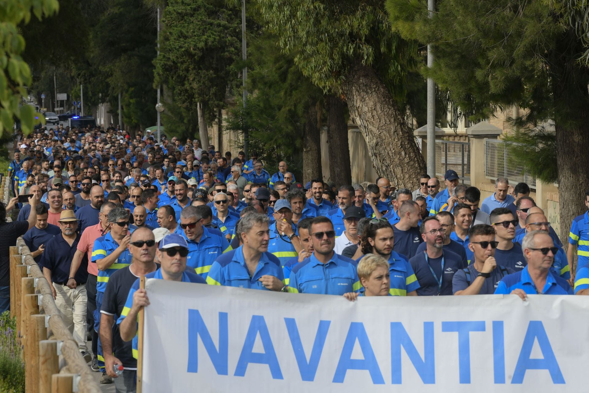La manifestación de los trabajadores de Navantia, en imágenes