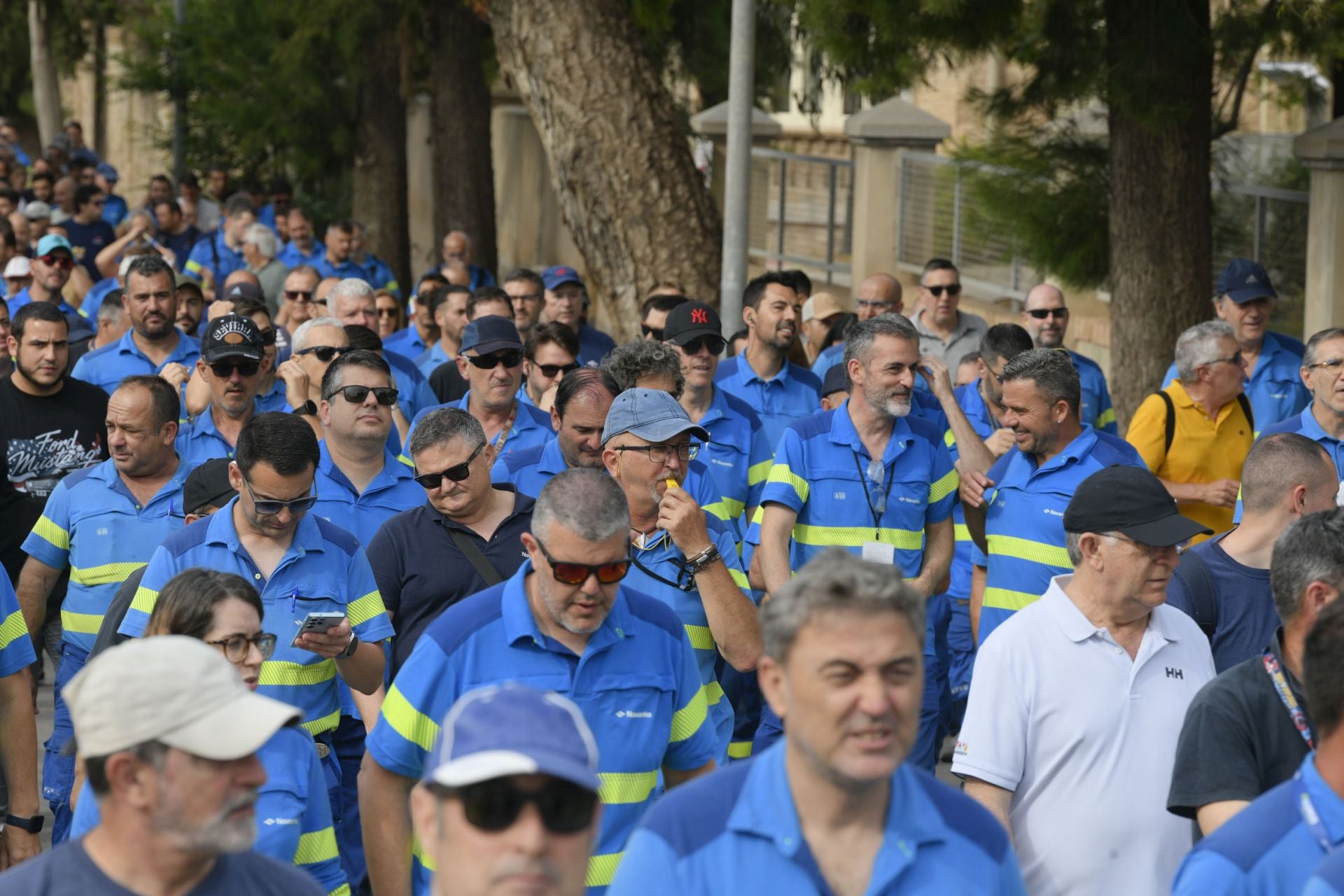 La manifestación de los trabajadores de Navantia, en imágenes