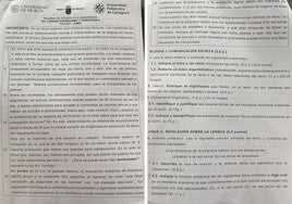 Este es el examen de Lengua y literatura de la PAU 2025
